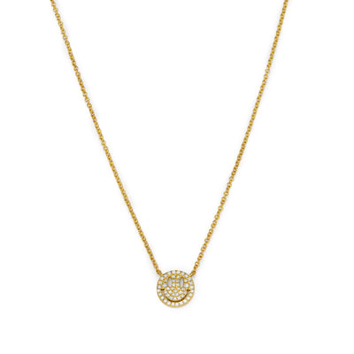 Diamonds Happy Face necklace