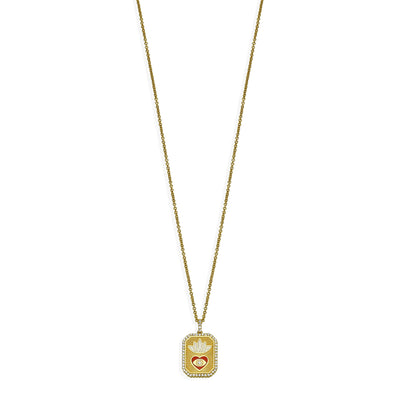 White lotus necklace
