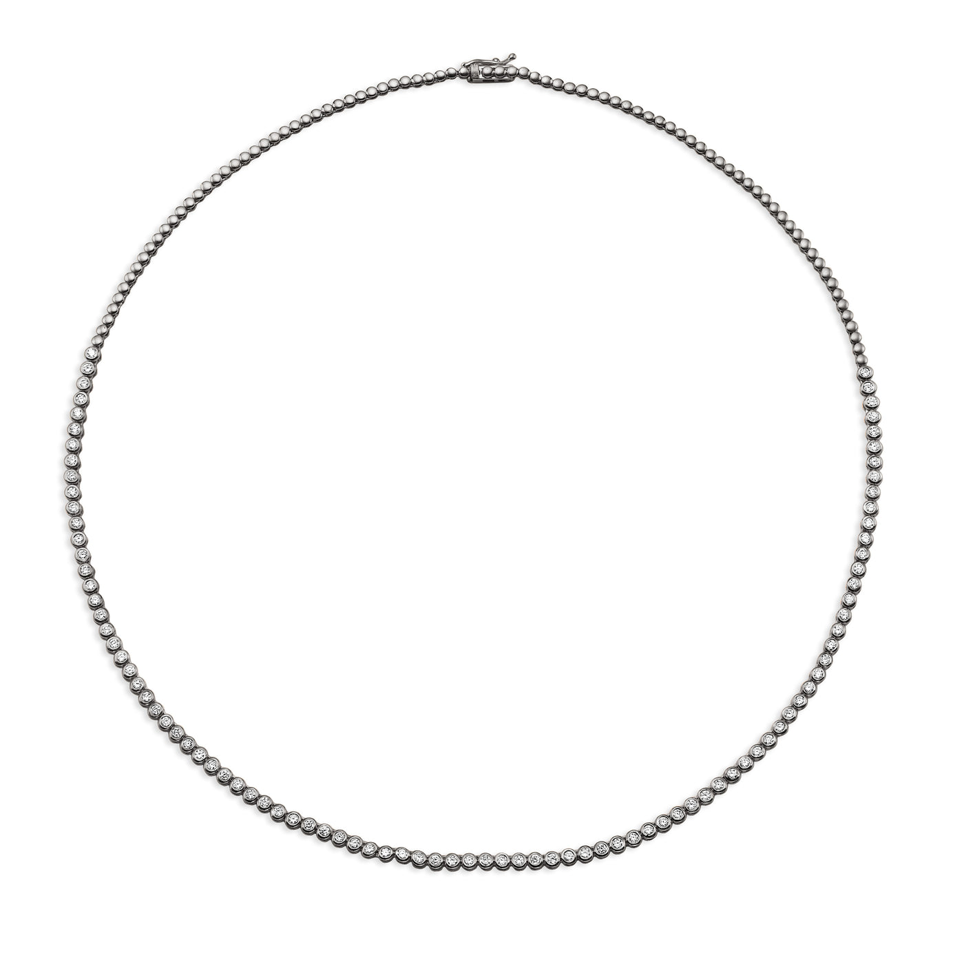 Bezel Tennis necklace