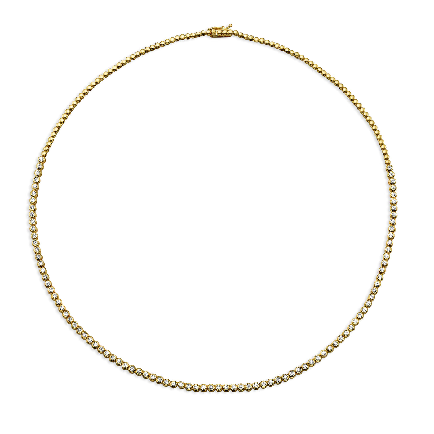 Bezel Tennis necklace