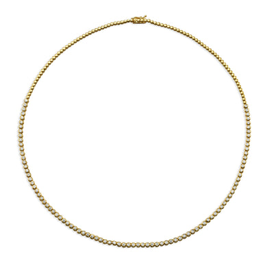 Bezel Tennis necklace