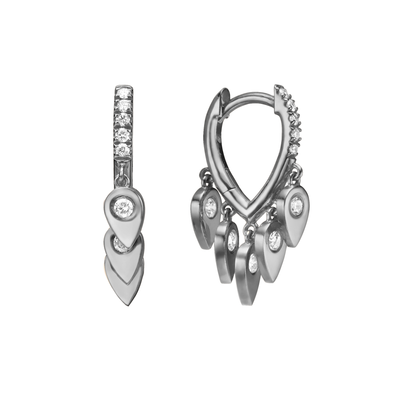 Gold Pavéa earrings