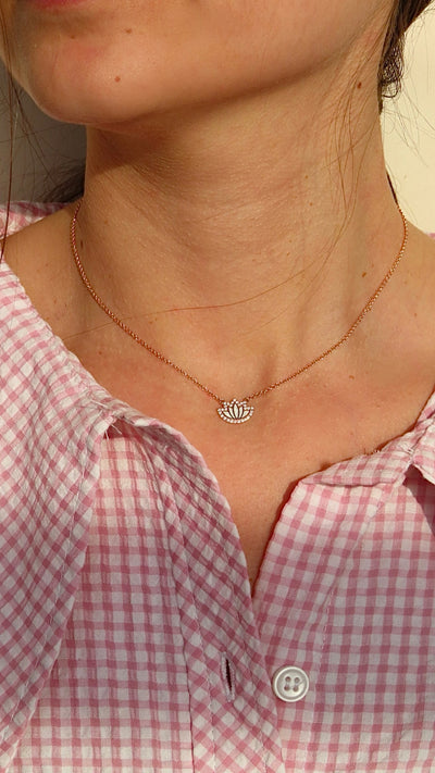 Lotus necklace