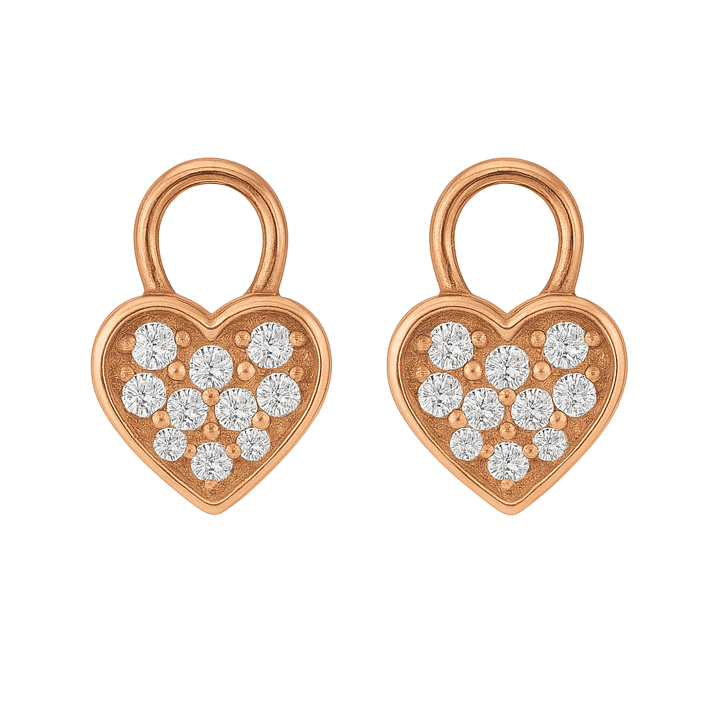 Hearts diamonds charm