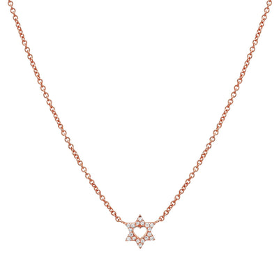 Heart Star of David necklace