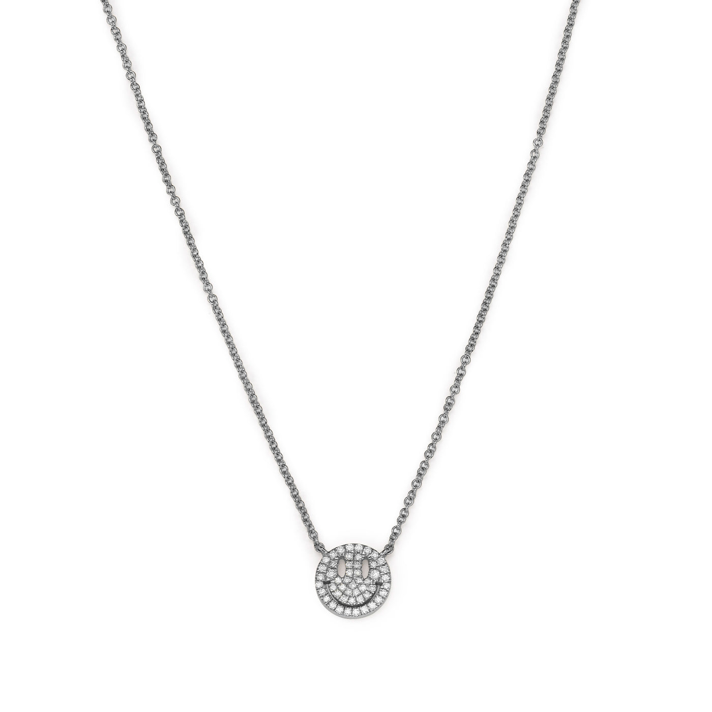 Diamonds Happy Face necklace