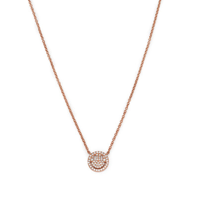 Diamonds Happy Face necklace