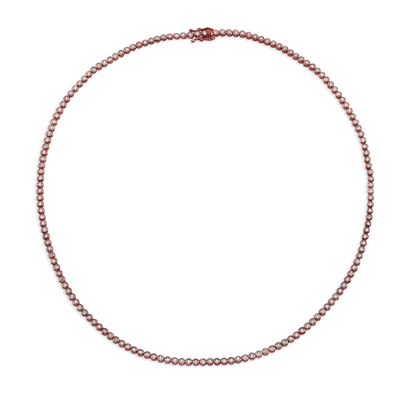 Bezel Tennis necklace