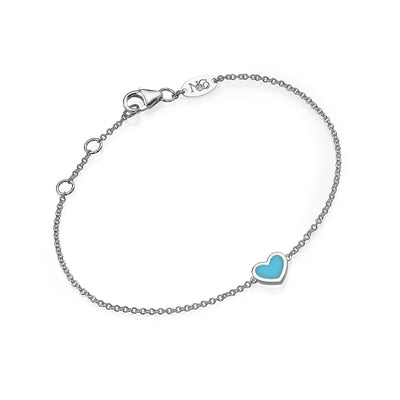 Double side diamonds heart Bracelet (M)