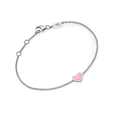 Double side diamonds heart Bracelet (M)