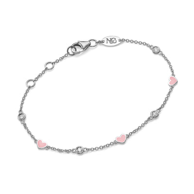 Hearts diamonds bracelet