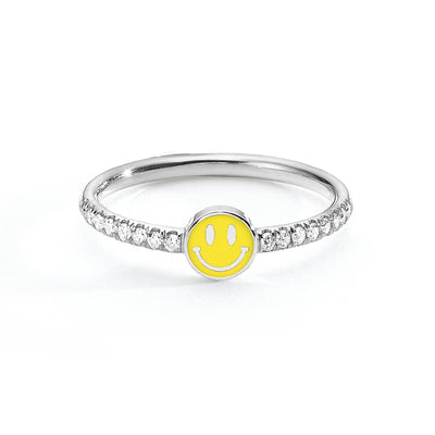 Happy Face Diamonds Ring