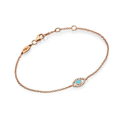 Eye heart bracelet