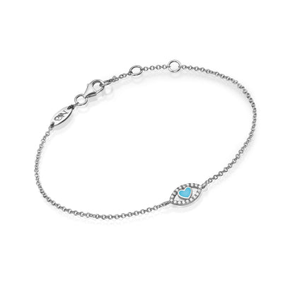 Eye heart bracelet