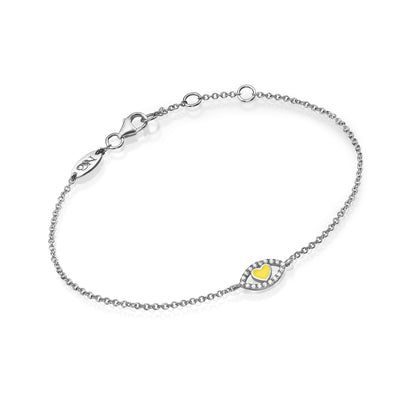Eye heart bracelet
