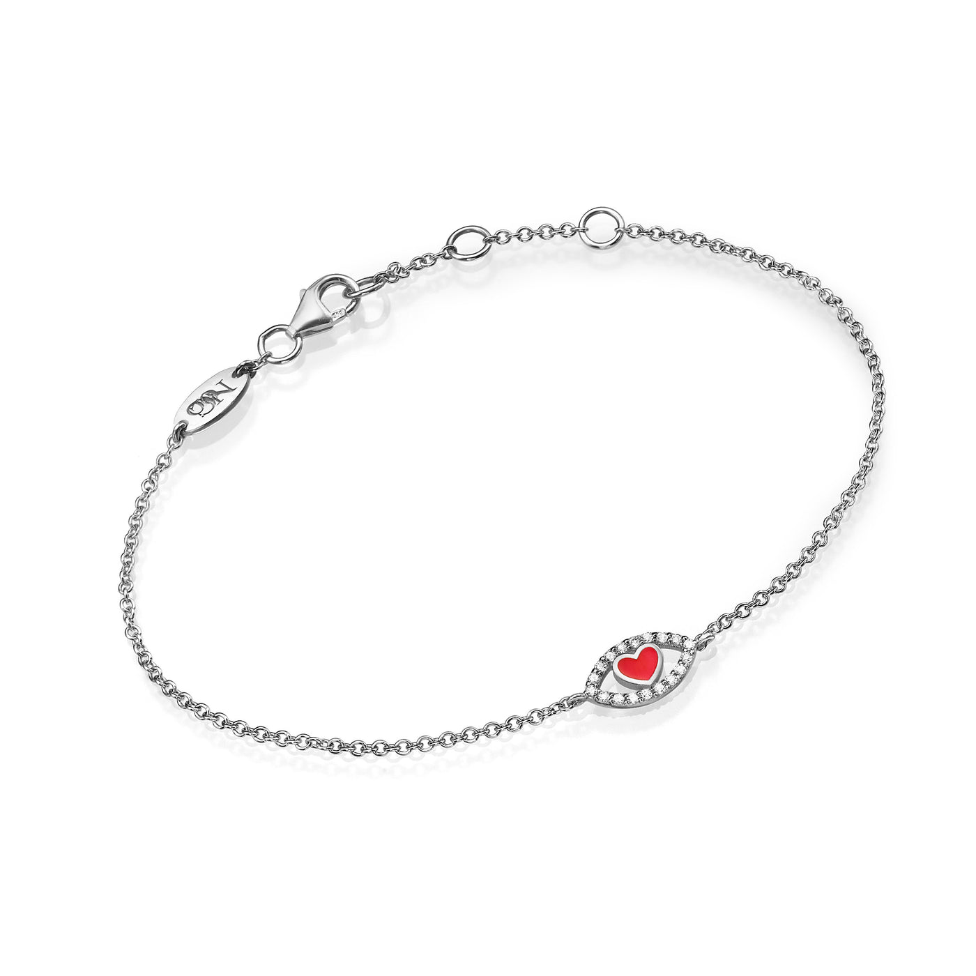 Eye heart bracelet