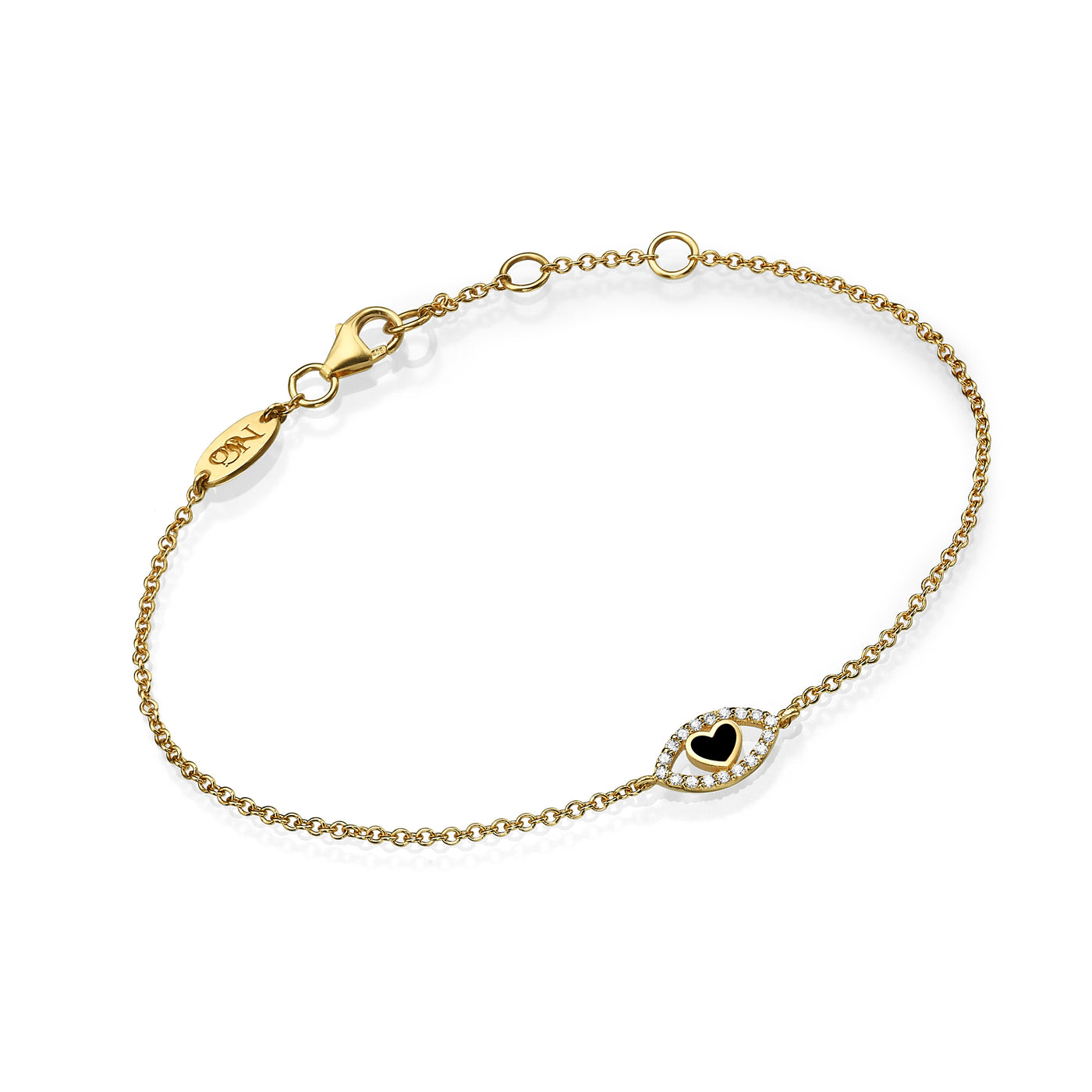 Eye heart bracelet