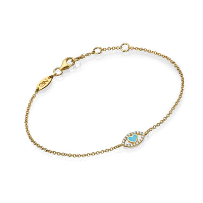Eye heart bracelet