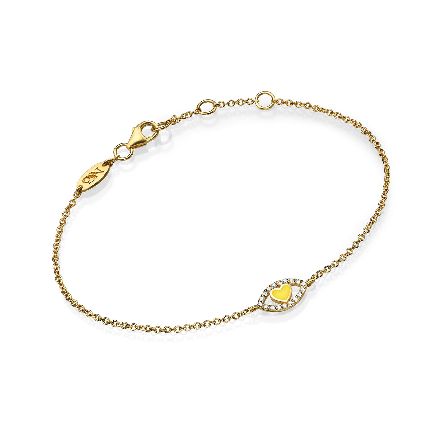 Eye heart bracelet