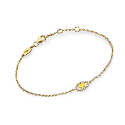 Eye heart bracelet