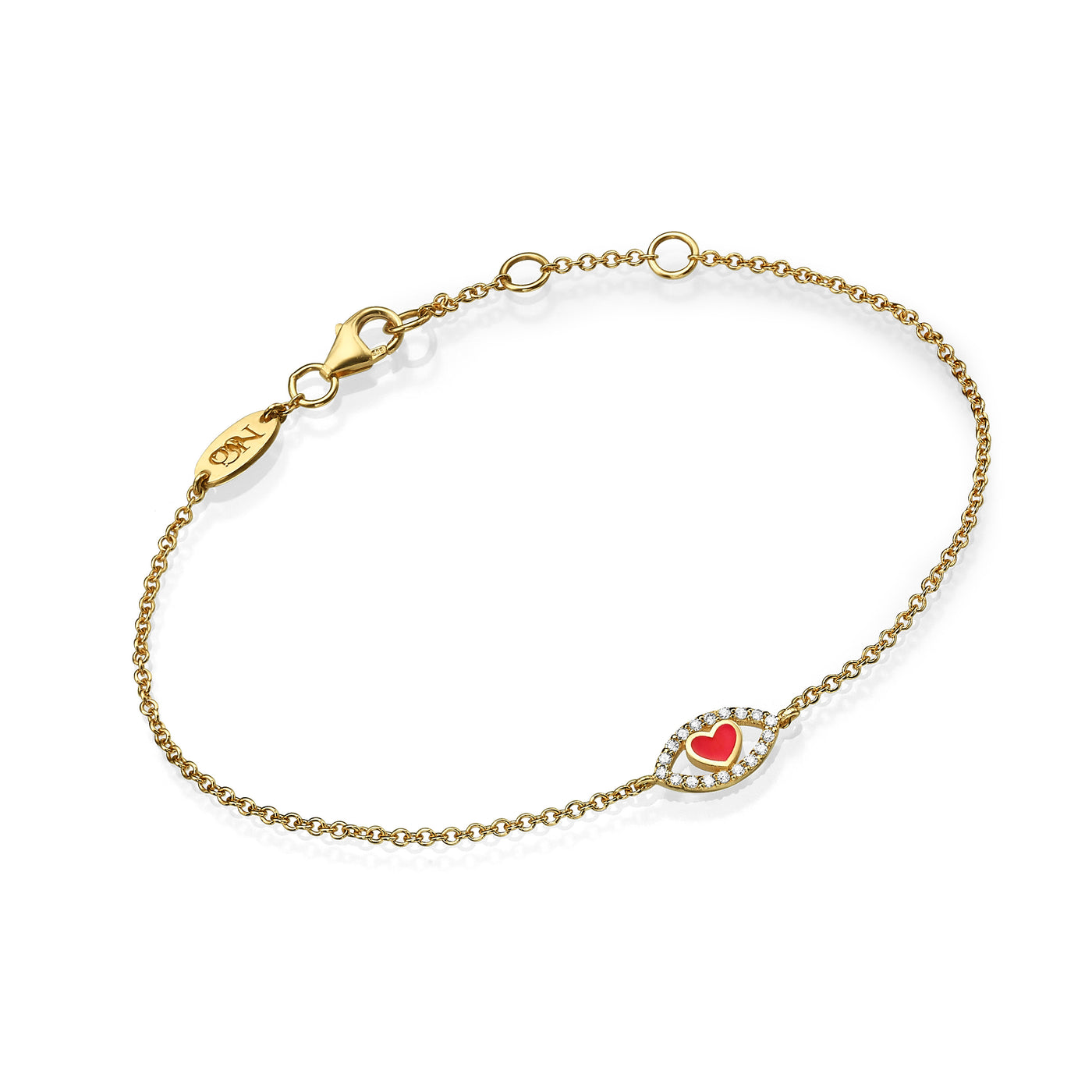Eye heart bracelet