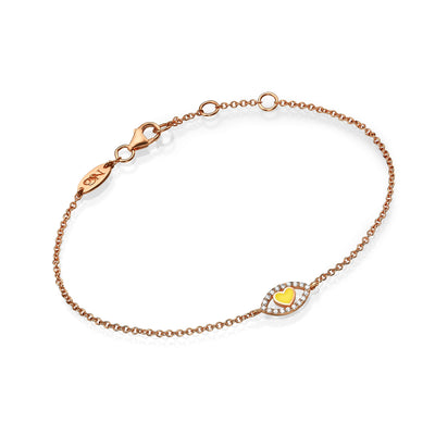 Eye heart bracelet