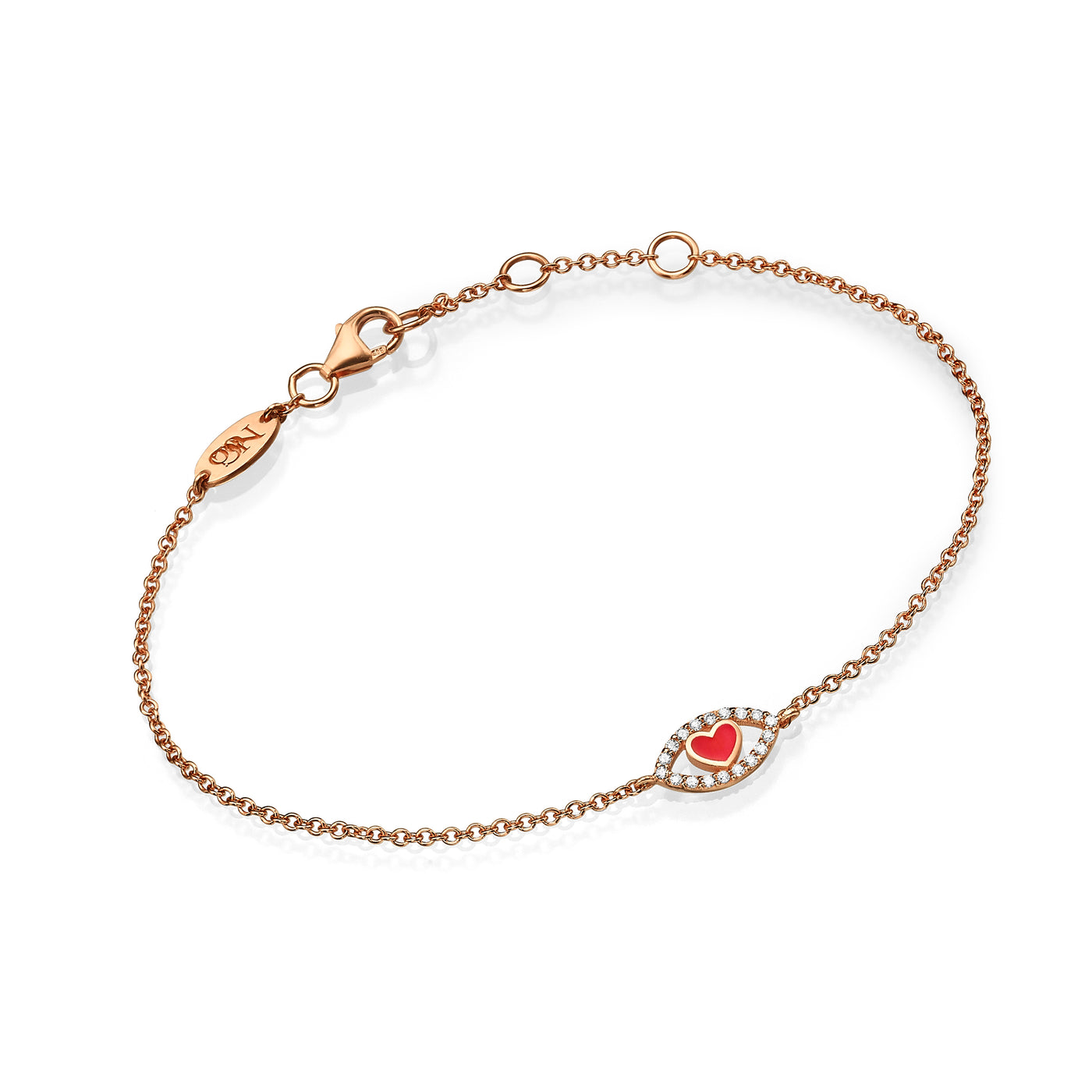 Eye heart bracelet