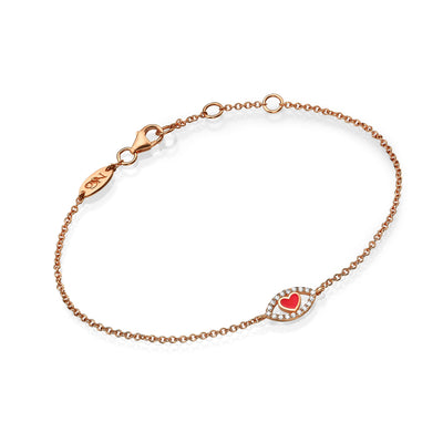 Eye heart bracelet