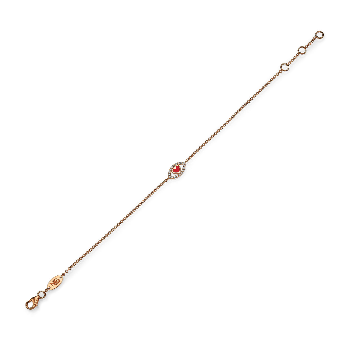 Eye heart bracelet