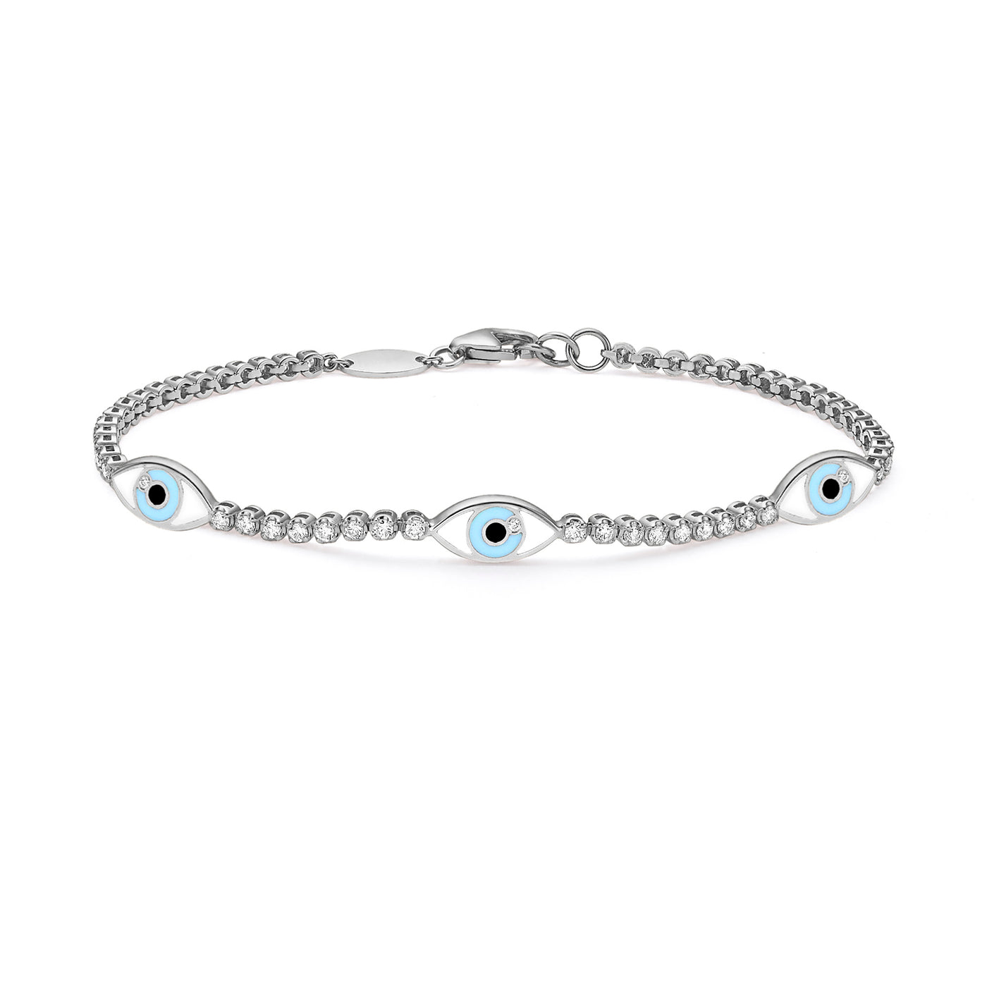 3 Eyes tennis bracelet