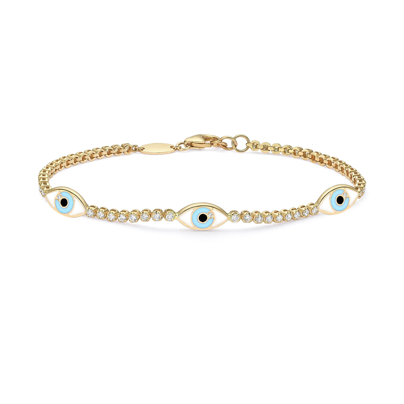 3 Eyes tennis bracelet