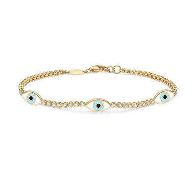 3 Eyes tennis bracelet