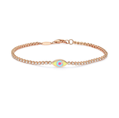 Ibiza Eye tennis bracelet