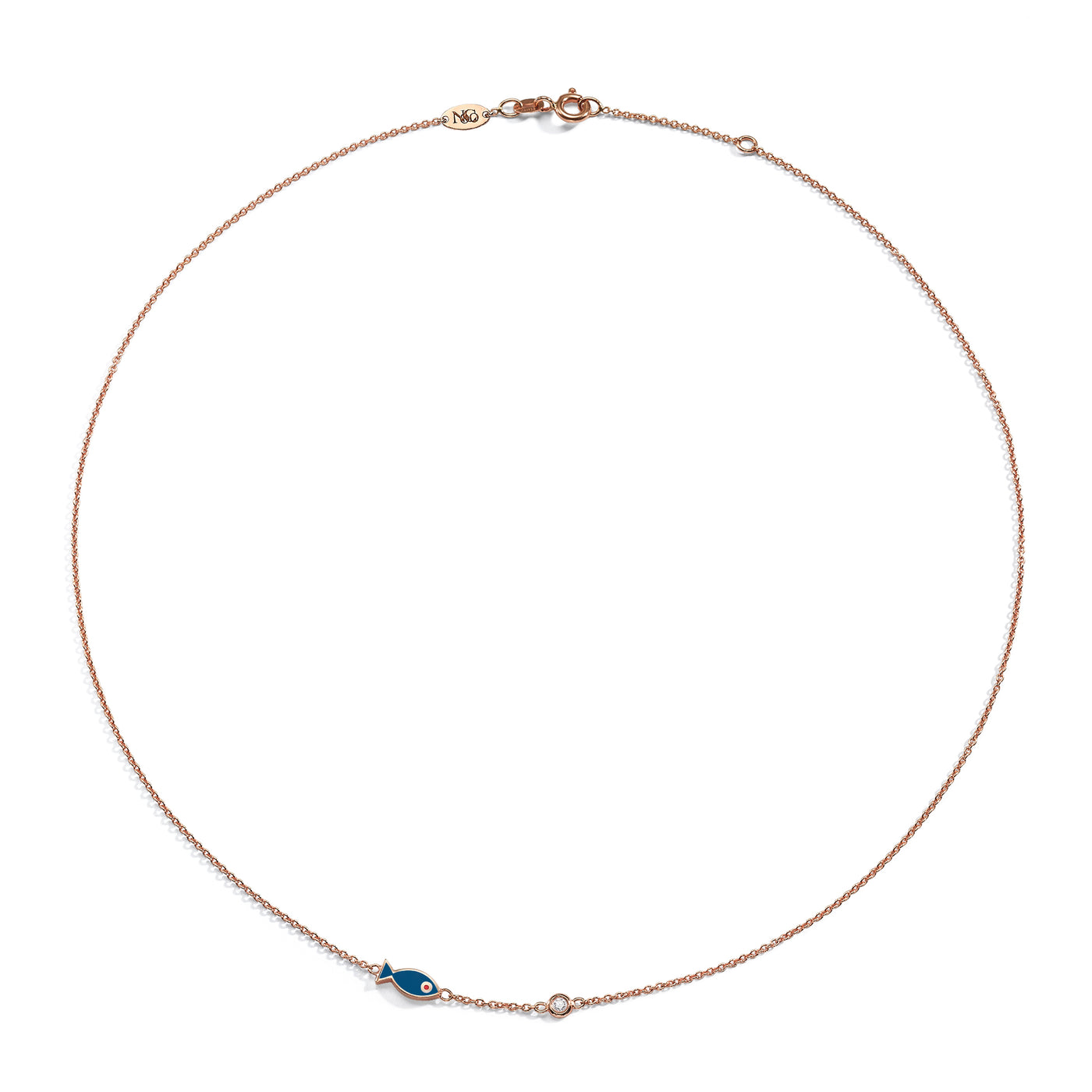 Fish Diamond Necklace