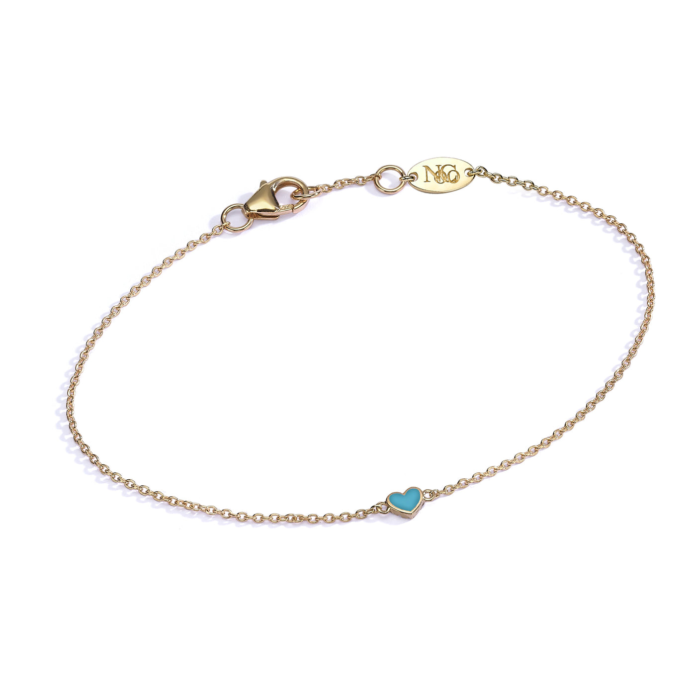 Double side diamonds heart Bracelet