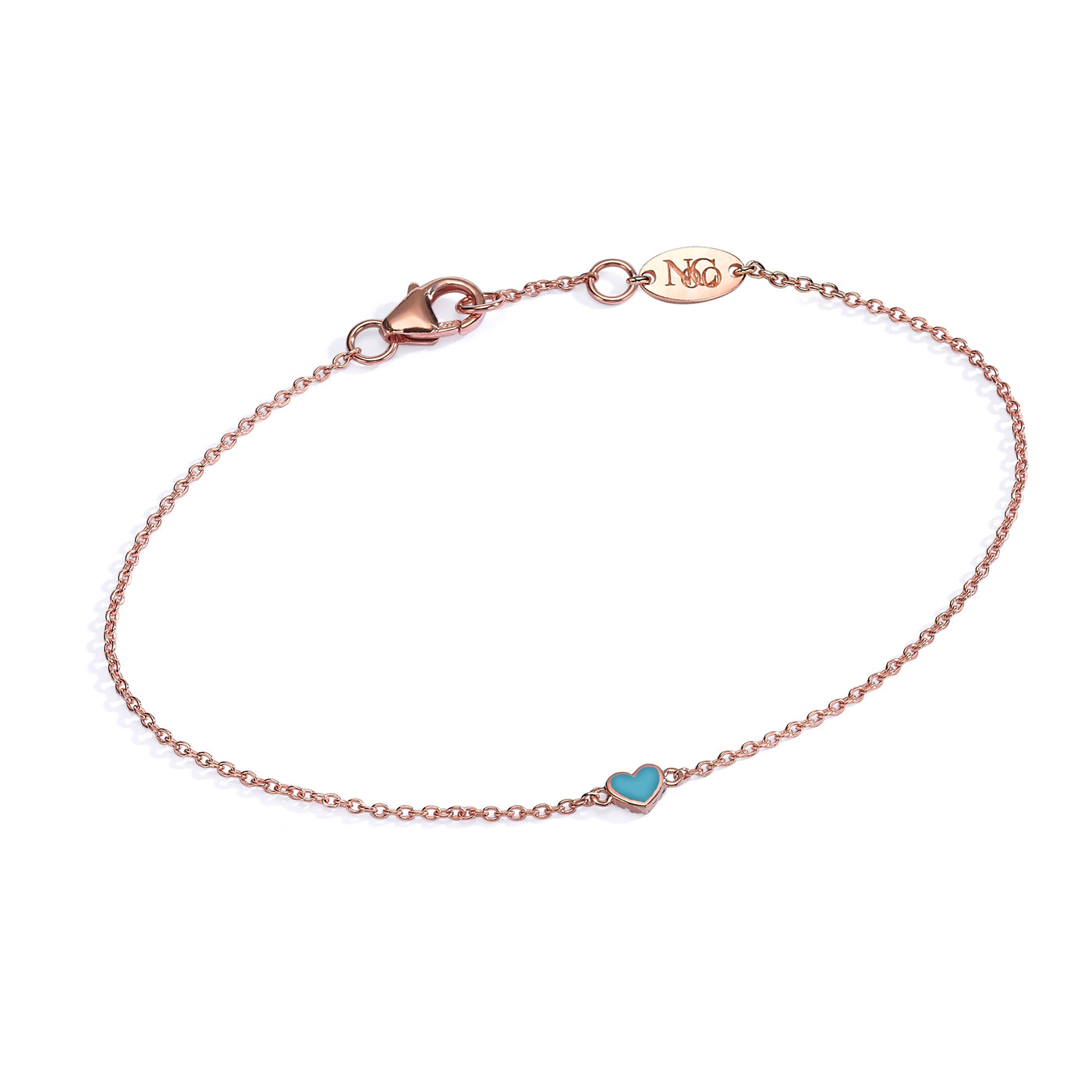 Double side diamonds heart Bracelet