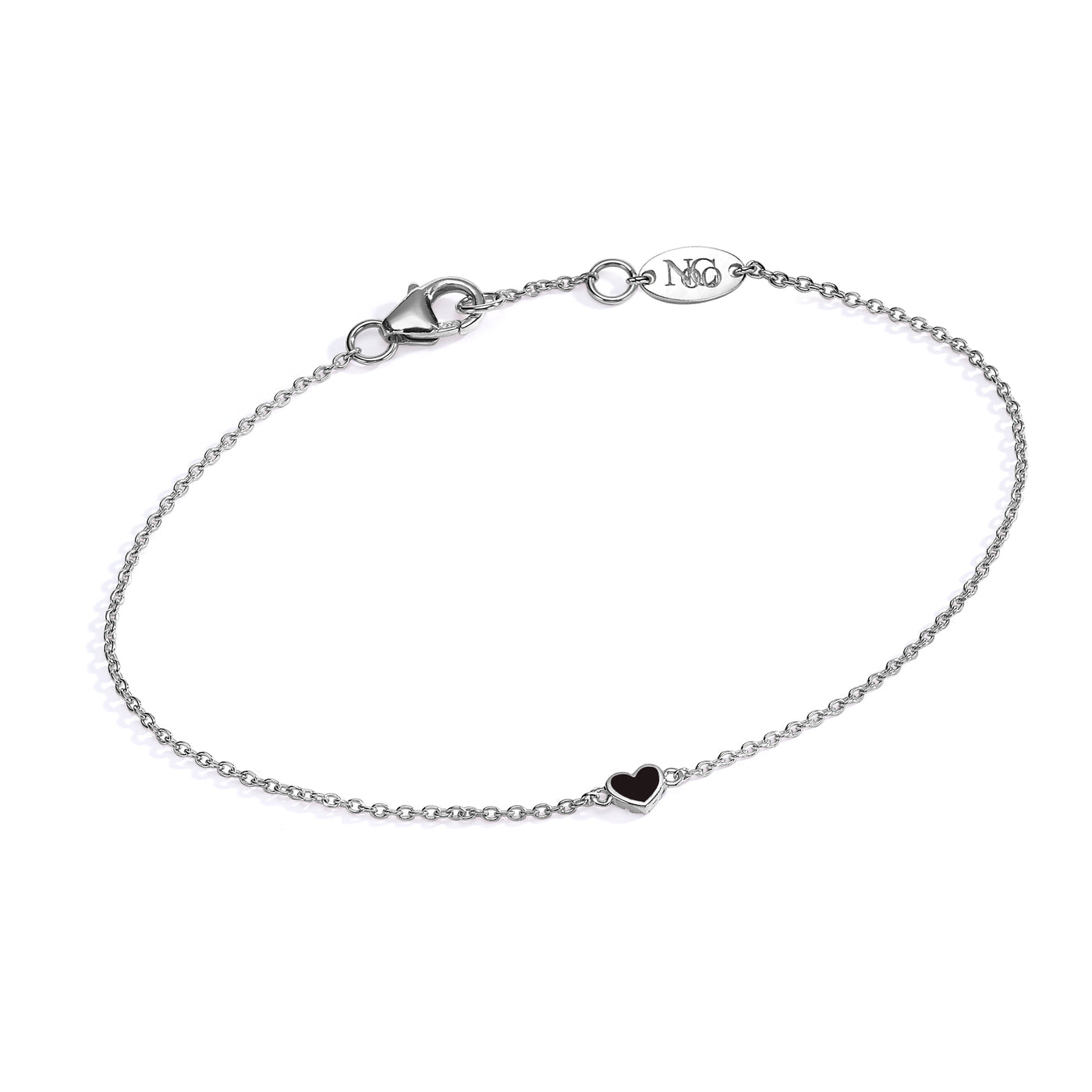 Double side diamonds heart Bracelet