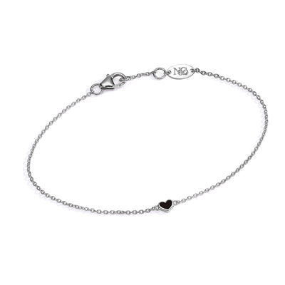 Double side diamonds heart Bracelet