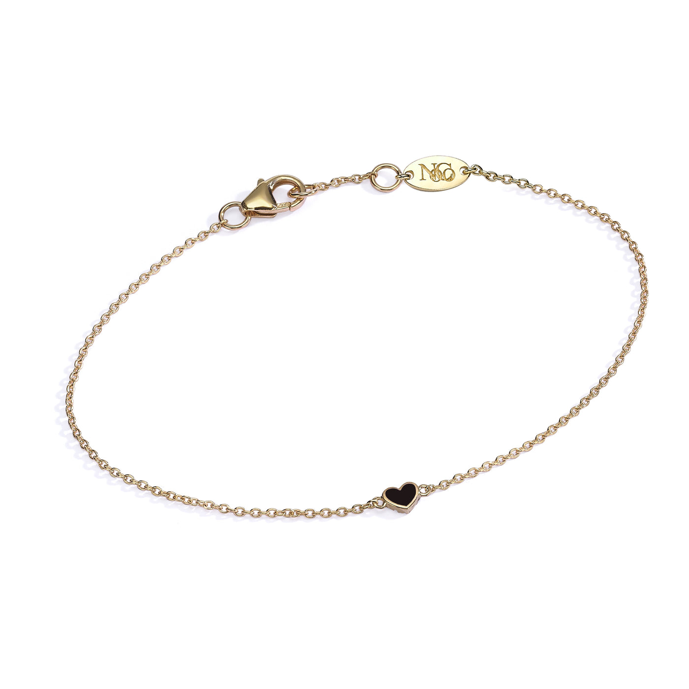 Double side diamonds heart Bracelet