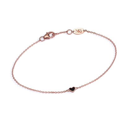Double side diamonds heart Bracelet