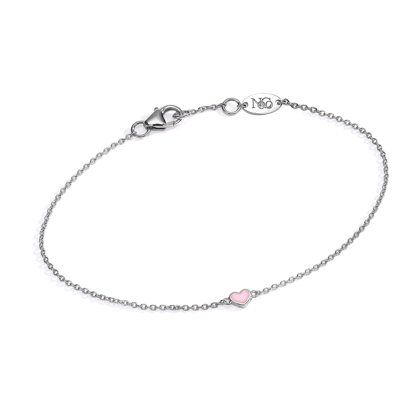 Double side diamonds heart Bracelet