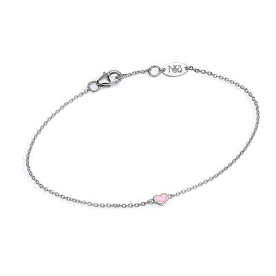 Double side diamonds heart Bracelet