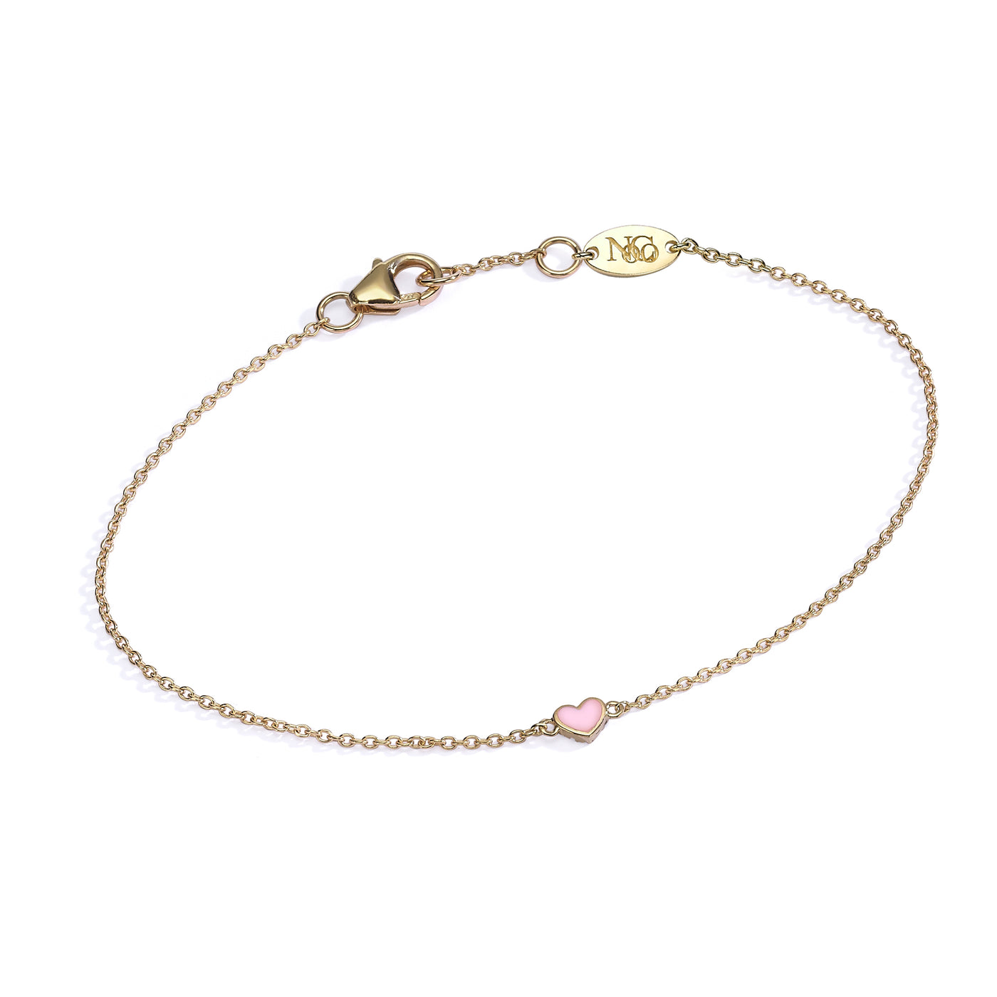 Double side diamonds heart Bracelet