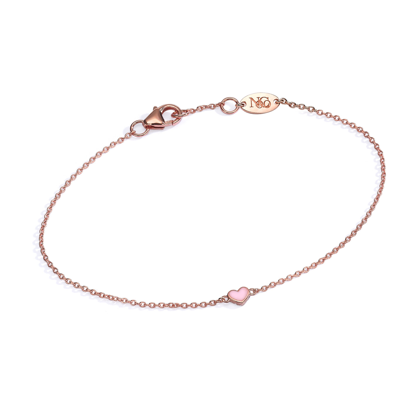 Double side diamonds heart Bracelet
