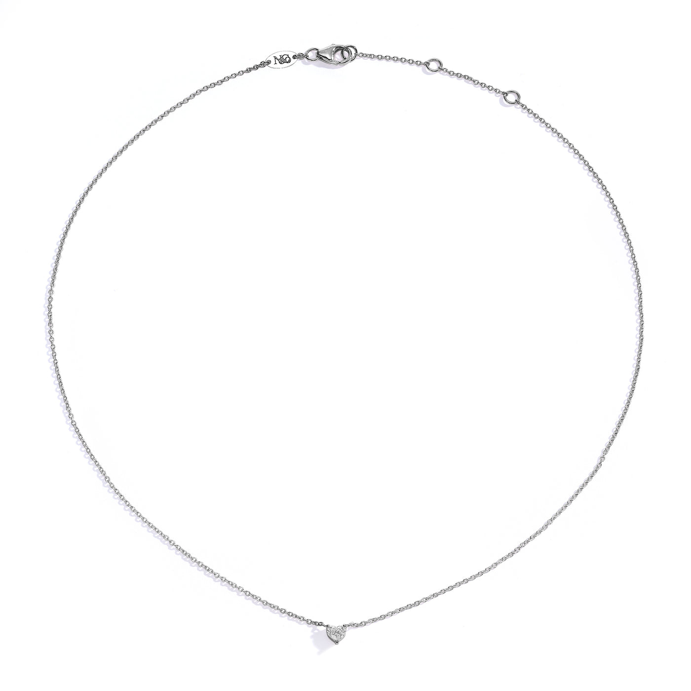 Heart diamond necklace
