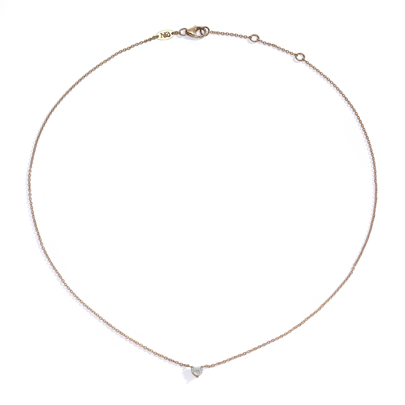 Heart diamond necklace