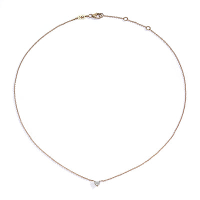 Heart diamond necklace