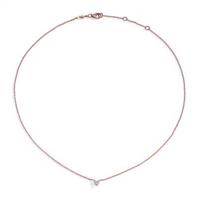Heart diamond necklace