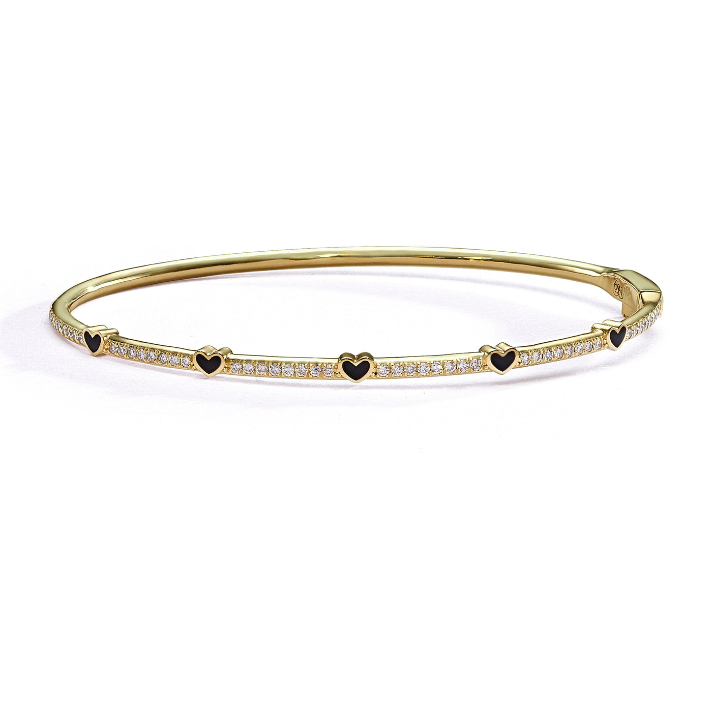 Mini 5 hearts bangle bracelet