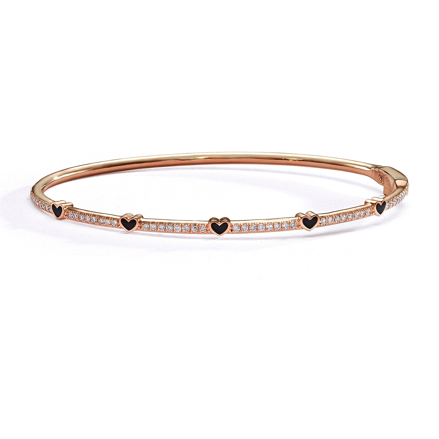 Mini 5 hearts bangle bracelet